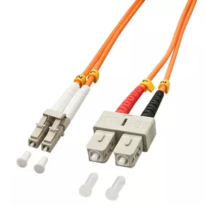 Lindy 1.0m OM2 LC - SC Duplex fibre optic cable 1 m Orange