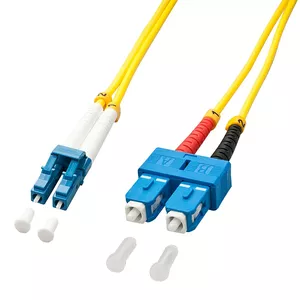 Lindy 47476 волоконно-оптический кабель 20 m LC SC OS2 Желтый