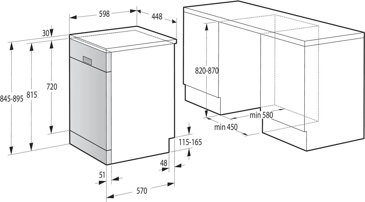 Brīvstāvoša trauku mazgājamā mašīna Gorenje GS541D10W