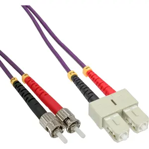 Волоконно-оптический кабель InLine Duplex SC/ST 50/125µm OM4 7.5м