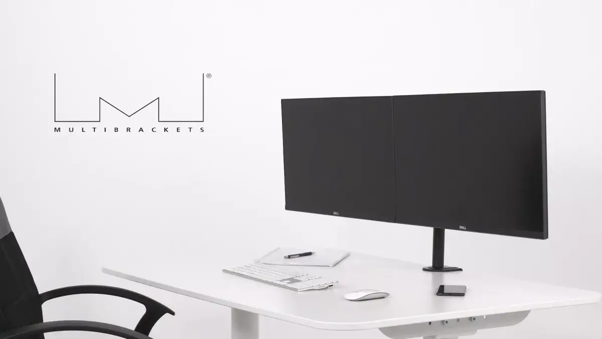 Multibrackets M VESA Deskmount Officeline Dual Black Photo 7