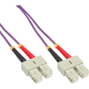 Оптический дуплексный кабель InLine SC/SC 50/125µm OM4 20м