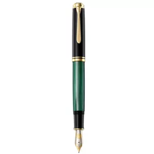 Fountain Pen Pelikan Souverän 1000 Built-in Filling System Black Gold Green