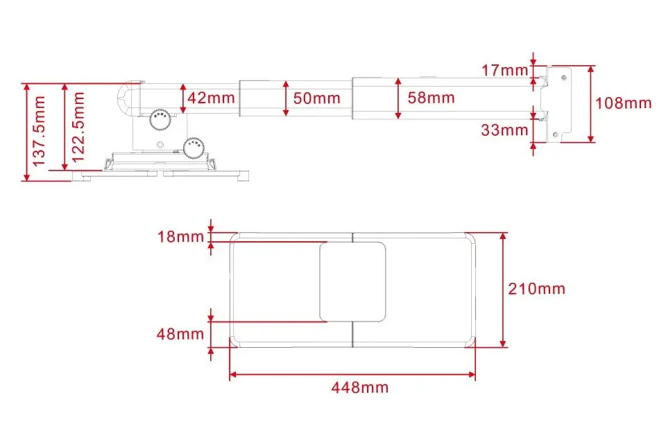 Multibrackets M Projector Mount Short Throw Deluxe Medium Photo 12