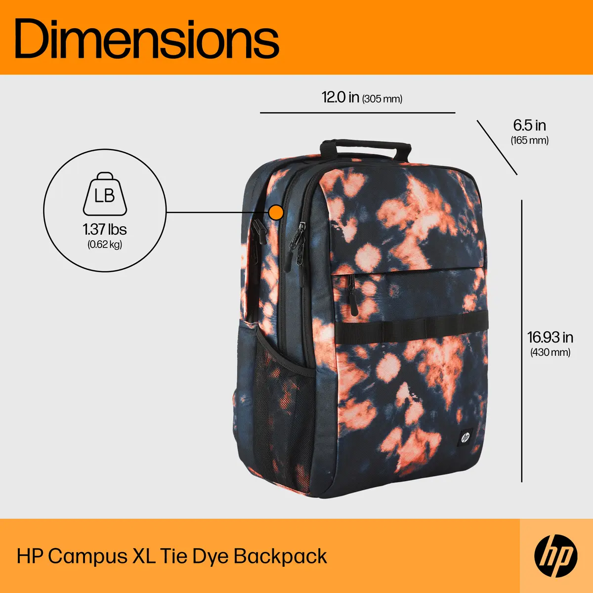 Рюкзак для ноутбука HP Campus XL Tie Dye Photo 4