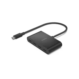 Belkin AVC018BTBK interfeisa centrmezgls USB Veids-C 10000 Mbit/s Melns