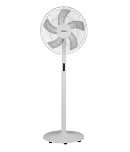 Напольный вентилятор Midea FS40-18BR Silver, сетевой AC 220–240 В, 65 Вт, 3 скорости