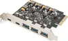 PCIe card Digitus 2x USB-C 3x USB A Photo 2
