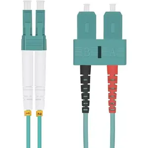 Fiber Patch Cable helos LWL 50/125µm OM3 LC to SC 15.0 m