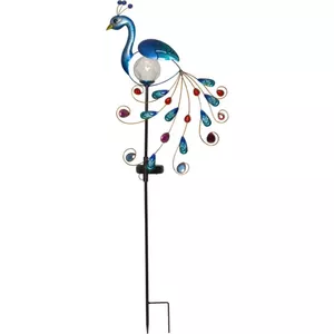 Outdoor decorative light Star Trading Peacock 80 cm, solar, battery, IP44