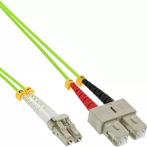 Оптоволоконный дуплексный кабель InLine LC/SC 50/125µm OM5 7.5m