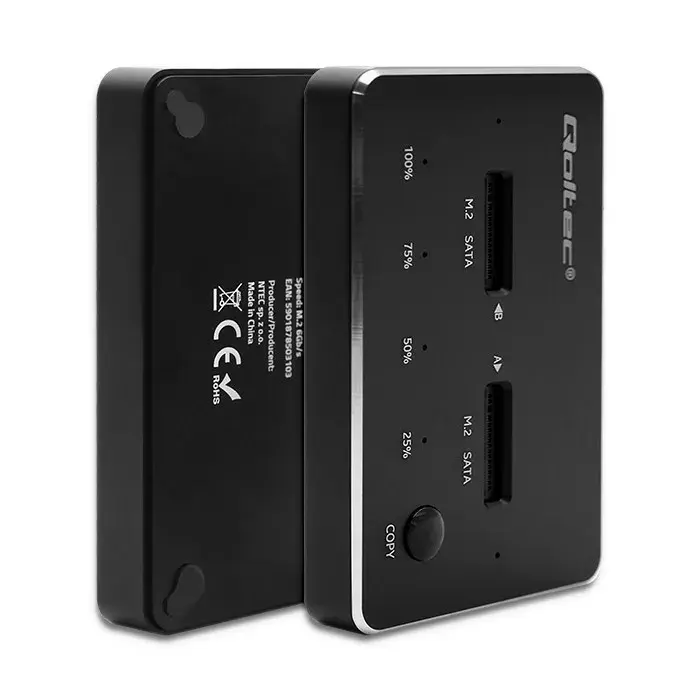 Док-станция QOLTEC 50310 для 2x M.2 SSD Photo 5