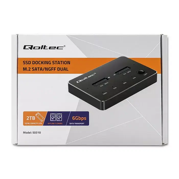 Док-станция QOLTEC 50310 для 2x M.2 SSD Photo 10