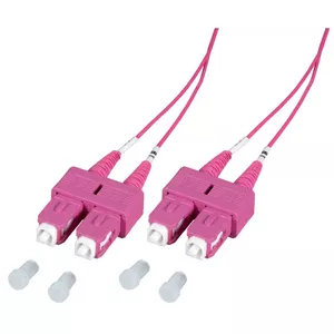 EFB Elektronik O0318.0,5-1.2 optisko šķiedru kabelis 0,5 m 2x SC OM4 Dzeltens