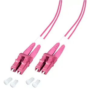 EFB Elektronik OM4 Fibre Optic Patch Cable, 2x LC to 2x LC, 0.5 m, Violet
