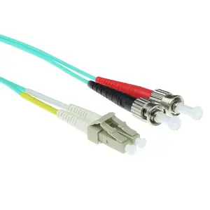 Fiber patch cable ACT 20 meter LSZH Multimode 50/125 OM3 duplex LC ST