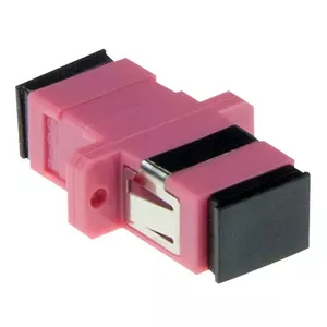 Fiber optic SC-SC simplex adapter multimode OM4 ACT