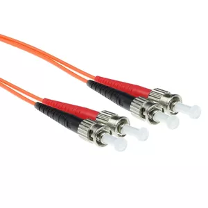 Fiber Patch Cable ACT 2m LSZH Multimode 62.5/125 OM1 Duplex ST