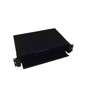 Optical patch panel electro base FO-PPAN-48TX 96 fibers, 48 duplex ports, 2U, black