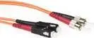ACT OM1 Multimode 62.5/125 Duplex Fiber Patch Cable 1.5 m with SC and ST Connectors LSZH