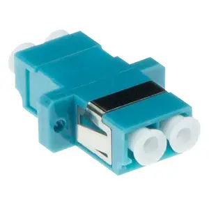 Fiber optic LC duplex adapter multimode OM3 ACT