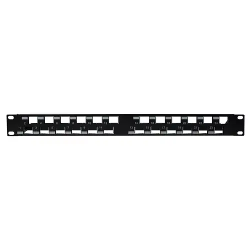 Patch panel ACT 24 Port Keystone jack 45 degrees Photo 3