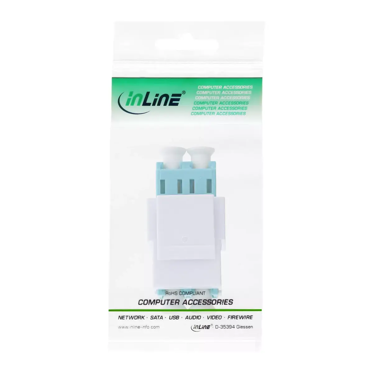 Fiber optical Keystone Snap-in adaptor InLine 89988B Photo 3