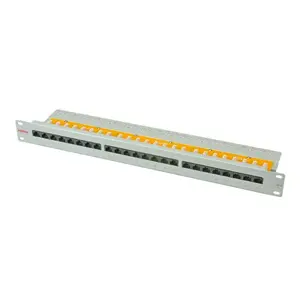 Patch Panel ROLINE Cat.6/Class E 19" 24 Ports UTP light grey