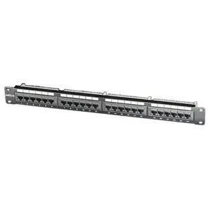 Patch Panel ROLINE Cat.5e 19" 24 Ports UTP Black