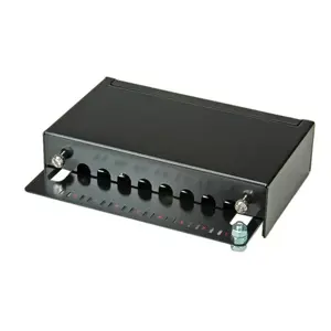 Wall Mount Patch Panel ROLINE Cat.5e 8 Ports STP Black