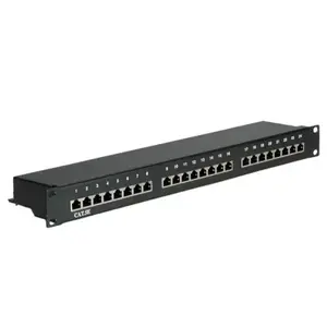 Patch Panel VALUE Cat.5e 24 Ports STP Black