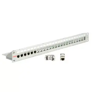 Keystone Module Frame ROLINE 26.11.0359 24 Ports Cat.5/Cat.6/Cat.6a Light Grey