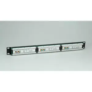 Patch Panel VALUE Cat.5e 19" 24 Ports UTP Black