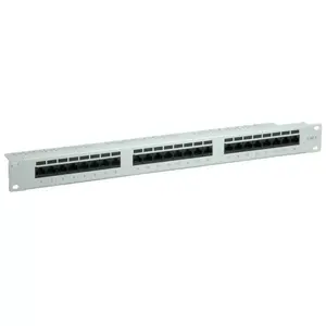 Patch Panel VALUE Cat.6/Class E 24 Ports UTP light grey