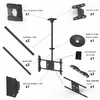 Ceiling Mount Multibrackets M Public Ceilingmount Large Single Black 3000 Photo 6