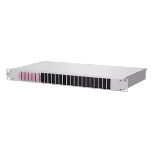 Шкафный оптический распределительный модуль BTR METZ CONNECT OpDAT 1U — SC-разъёмы, серый алюминий/сталь, 482.6×44.5×242.5 мм