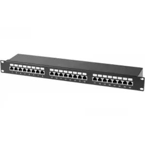 Patch Panel Tecline 257310 1U Cat6 U/FTP Black