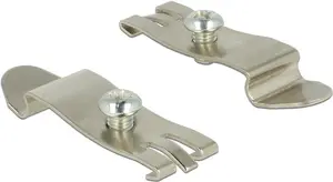 DeLOCK 87677 Mounting Bracket for Patch Panel made of Metal in Silver