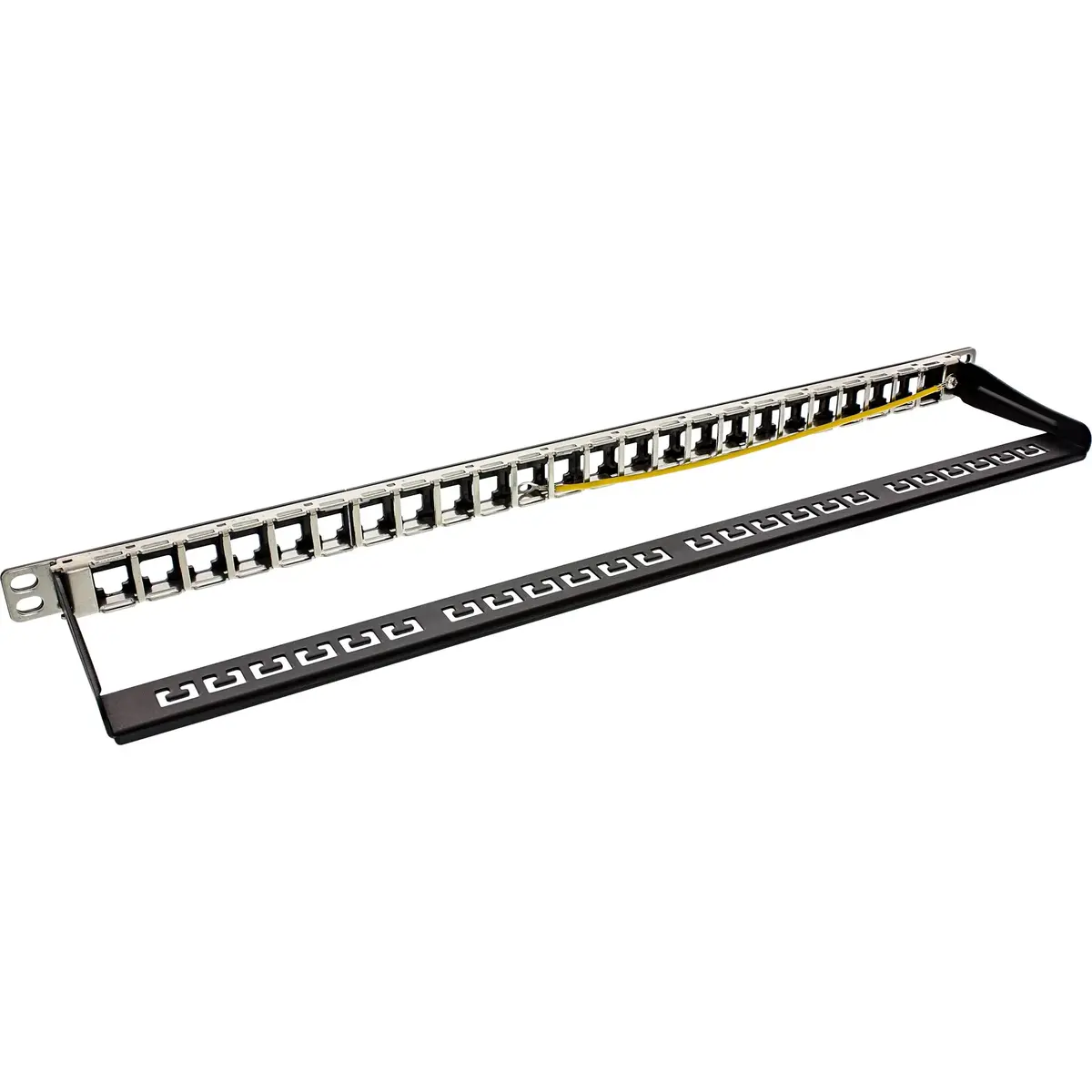 InLine Blank Patch Panel 19" 24 Ports 0.5U Black Photo 2