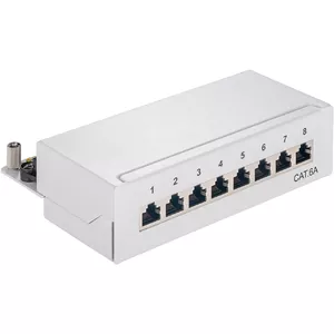 Patch Panel Goobay CAT 6a Mini/Desktop 8 Port