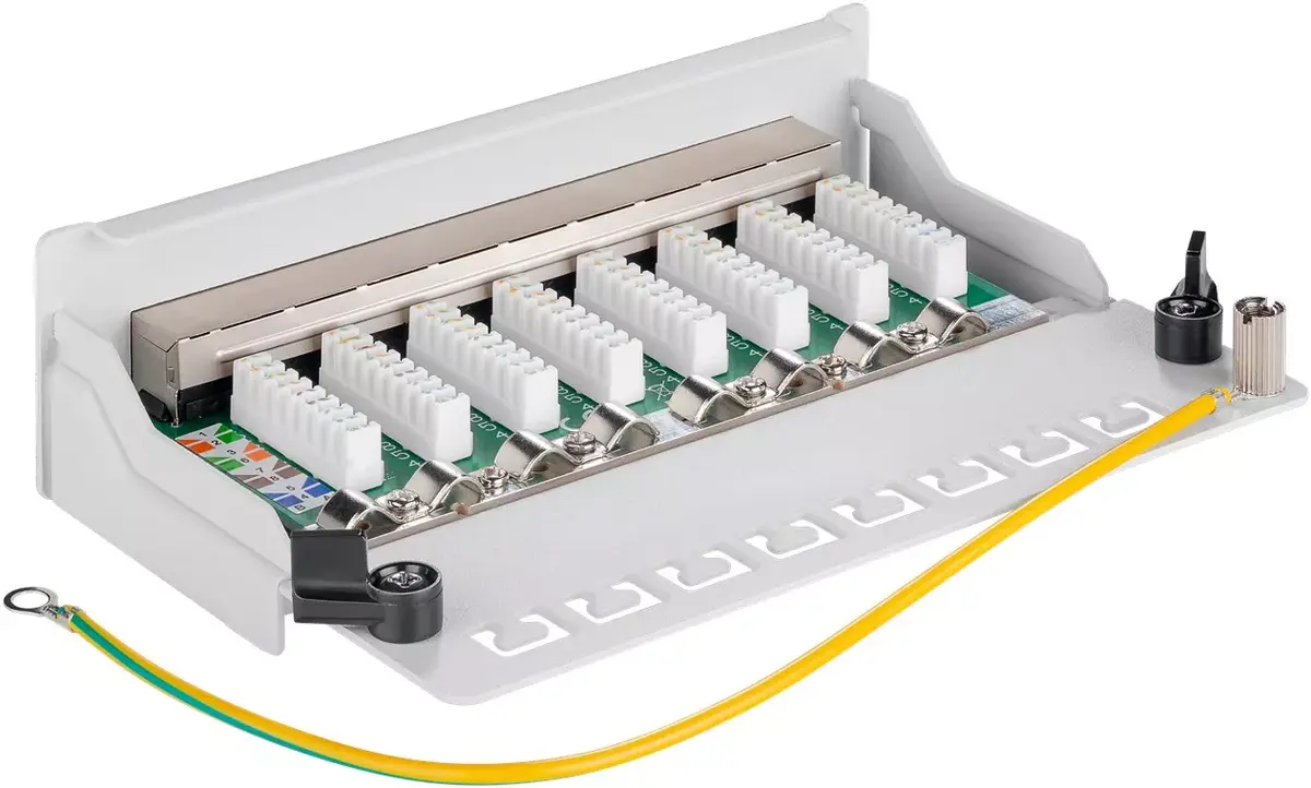 Pārejas panelis Goobay CAT 6a Mini/Desktop 8 Port Photo 3