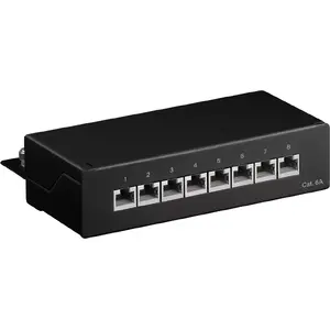 Patch Panel Goobay CAT 6a Mini/Desktop 8 Port