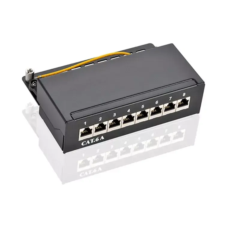 Pārejas panelis Goobay CAT 6a Mini/Desktop 8 Port Photo 2