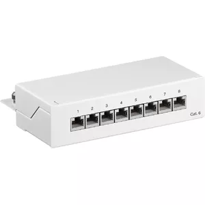 Patch Panel Goobay CAT 6 Mini/Desktop 8 Port