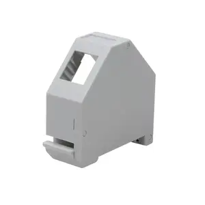LOGILINK MP0053 DIN-Rail Mount Adapter for Keystone Modules, Grey Plastic
