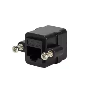 Розетка LogiLink NP0098, 2 x RJ-45, Cat 5e, черная