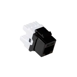 ACT CAT5E Keystone Jack unshielded punch down black with RJ45 and IDC connectors