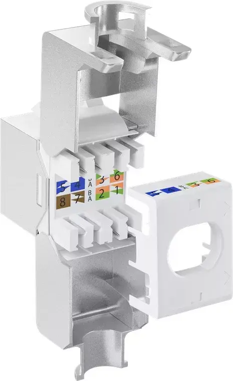 Keystone modulis RJ45 CAT 6A STP Slim-Line Goobay Photo 2