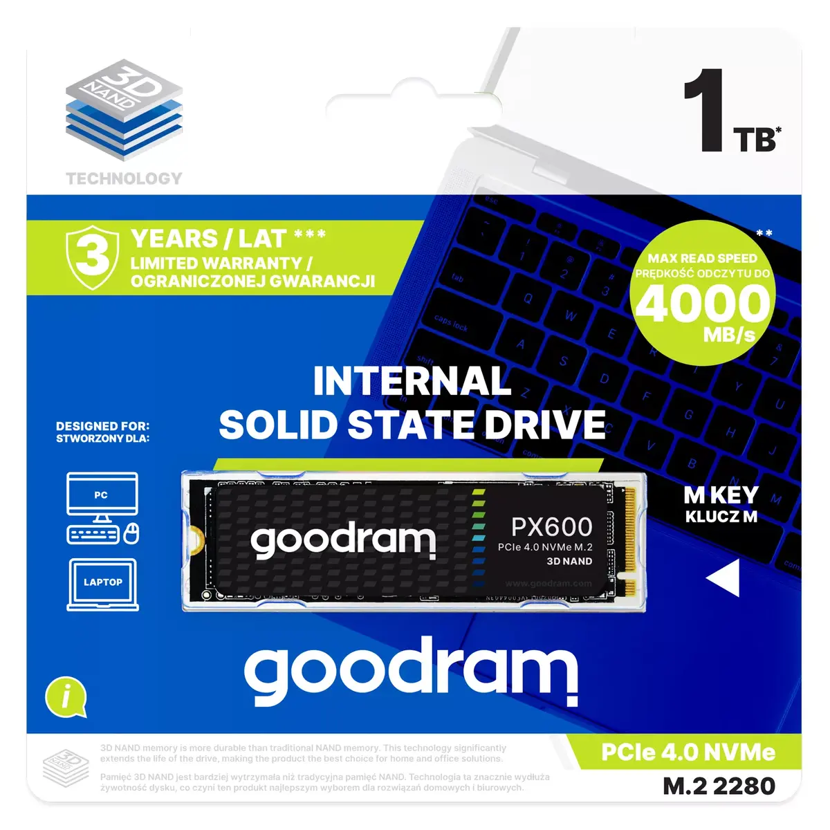 M.2 PCIe 4.0 NVMe SSD GOODRAM SSDPR-PX600 500 ГБ Photo 3