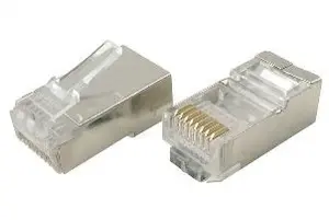 Прозрачные коннекторы Tecline RJ45, 10 штук в упаковке